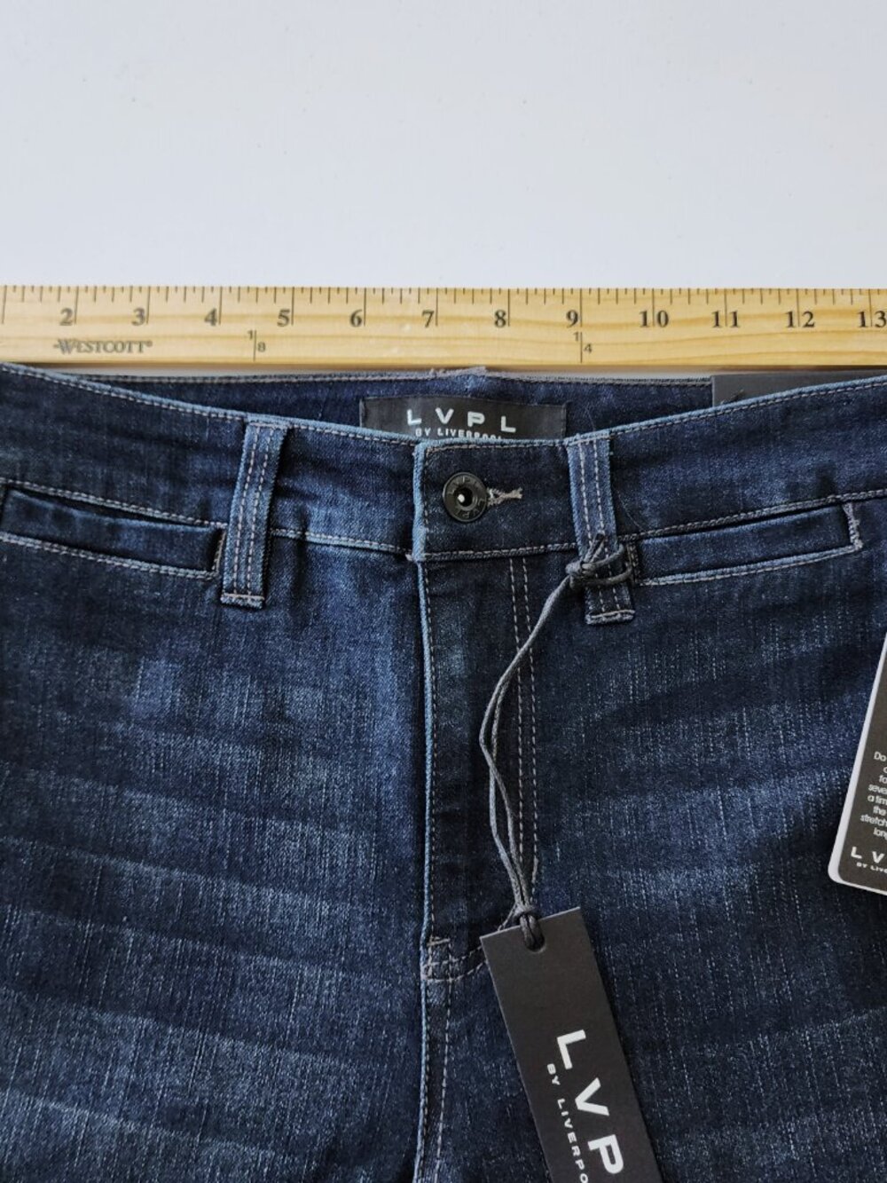 Liverpool Los Angeles High Rise Straight Jeans 28 Dark Wash NWT - Picture 7 of 9
